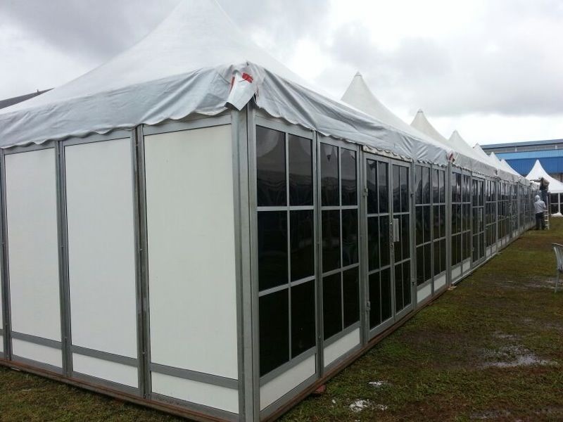 A-shaped Free Span Marquee tent Exxonmobil® Industrial Warehouse Storage in Malaysia