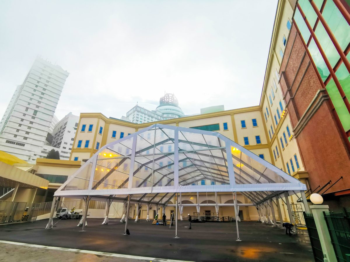 Polygon free span marquee tent of Genting Highland Main Event Hall
