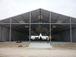Marquee tent front view
