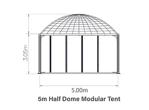 5m Half Dome Modular Tent