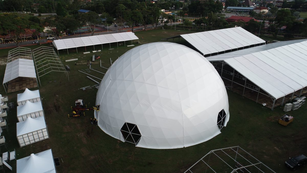 Galaxy Dome ( Geodesic Dome) - Minggu Saham Amanah Malaysia (MSAM) Carnival