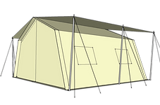 another view of shelter tent illustration