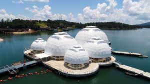 Galaxy Dome (Geodesic Dome) - Tasik Kenyir Marina Floating Jetty