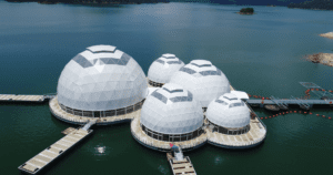 Galaxy Dome (Geodesic Dome) - Tasik Kenyir Marina Floating Jetty