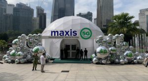 galaxy dome tent in maxis, klcc event