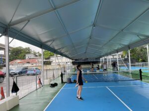 TEGUH® Marquee tent for KL City Pickleball court, Zebra Square