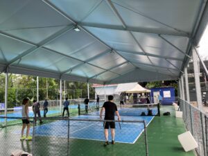 TEGUH® Marquee tent for KL City Pickleball court, Zebra Square