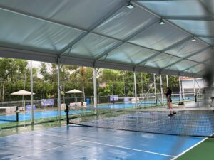 TEGUH® Marquee tent for KL City Pickleball court, Zebra Square