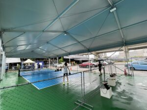 TEGUH® Marquee tent for KL City Pickleball court, Zebra Square