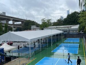 TEGUH® Marquee tent for KL City Pickleball court, Zebra Square