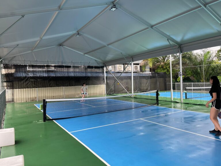 marquee tent for pickleball court at KL City Pickleball, Zebra Square