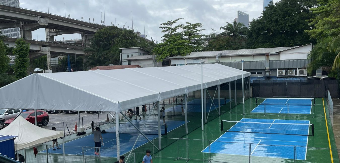 TEGUH® Marquee tent for KL City Pickleball court TEGUH® Marquee tent for KL City Pickleball court, Zebra Square