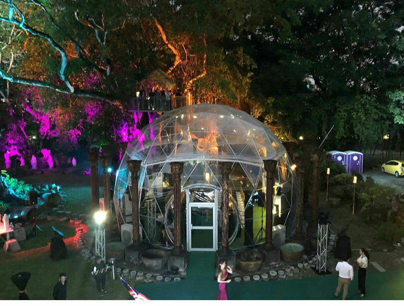 transparent galaxy dome tent in Johnnie Walker 28-Year-Old Midnight Blend Launch event