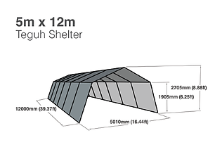 5m x 12m shelter tent