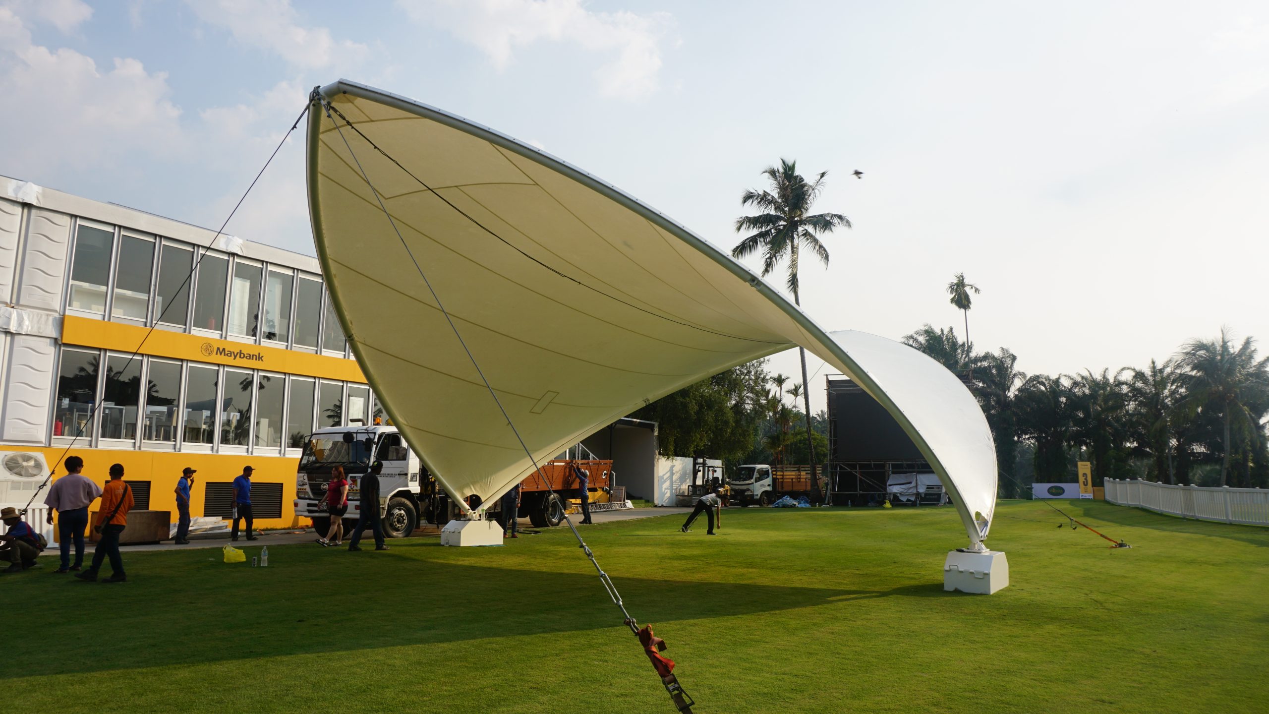 Maybank Malaysia Golf Open Performance Stage Acoustage Concert Event Tent